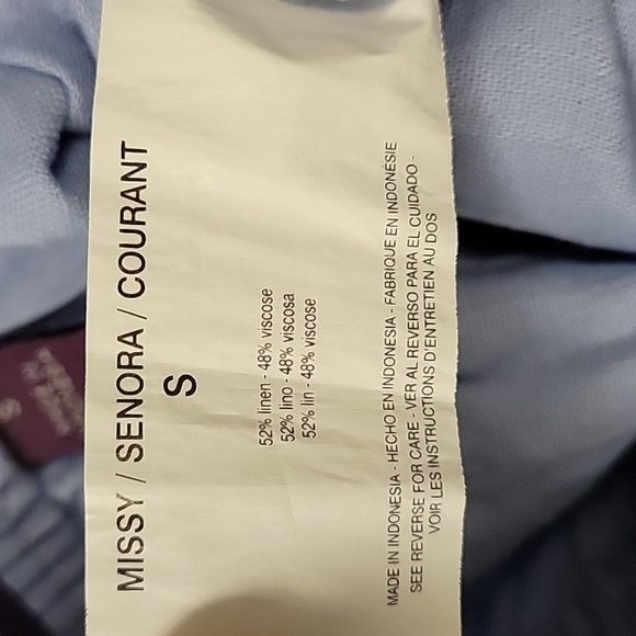 Gloria Vanderbilt Sport Gisella Ladies' Linen Blend Short Size S - Picture 14 of 16